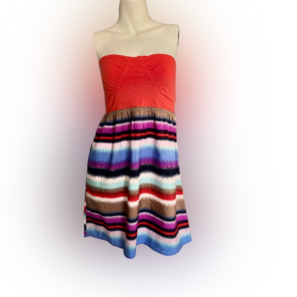 Roxy Strapless Boho Sundress – Tagged XL (Fits Like Small) check measurements